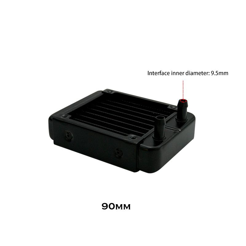Алюминиевый радиатор G1/4'' для ПК с водяным охлаждением, корпус компьютера, кулер для GPU CPU RAM, вентилятор, радиатор 60/80/90/120/240/360 мм, черный/белый