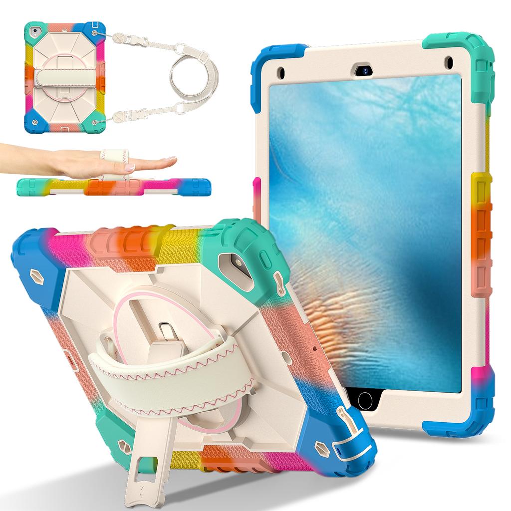 Круговая защита на 360 градусов! Многофункциональный чехол для планшета Apple iPad 9.7 (2017), A1822, A1823 / iPad 9.7 (2018), А1893, А1954