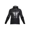 Hybrid Spliced Hooded Windbreaker Jacket Men Jackets Black 1306456-001