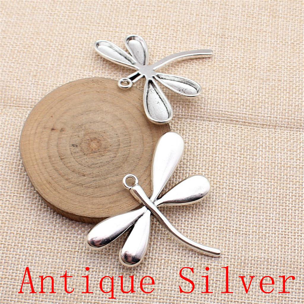 Dragonfly Shaped Charms Pendant For Bracelet Necklace Jewelry Making Craft Findings