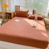 Мягкая хлопковая простыня с резинками, однотонные нескользящие наматрасники, простыня для двуспальной кровати размера «king-size» 140/160/200