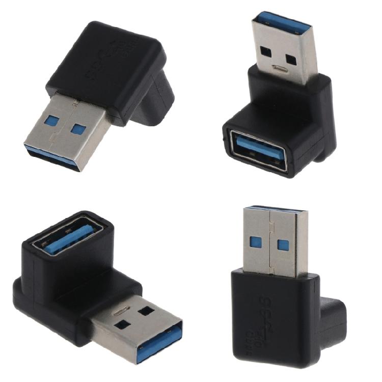 Угловой USB 3.0 Вертикальный 90° USB 3.0 Тип-A Мужской Женский Конвертер Адаптер