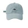 New embroidered little fox baseball cap for sports, unisex, with a deep and wide brim that makes the face look smaller, sun-shading and breathable
