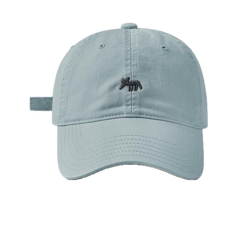 New embroidered little fox baseball cap for sports, unisex, with a deep and wide brim that makes the face look smaller, sun-shading and breathable