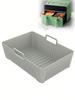 Leeseph Air Fryer Silicone Liners Reusable Rectangular Air Fryer Silicone Pot for Easy Clean Dish Liner Grill Pan Mat