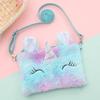 Children's Cute Unicorn Plush Crossbody Bag - Mermaid Coin Purse for Girls In Kindergarten.