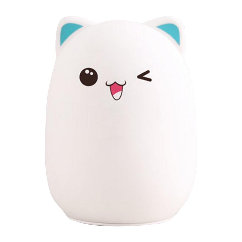 Night Light For Kids, Cute Silicone  Night Light With 3 Of Brightness, 7 Colors Rechargeable Lamp For Bedroom, Girls And Boys, Nursery, Baby Gifts,