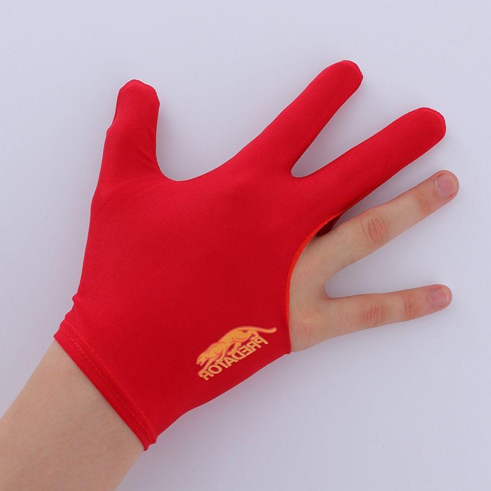 Breathable Snooker Gloves Spandex Three Finger Gloves New Billiard Accessories  Men Women