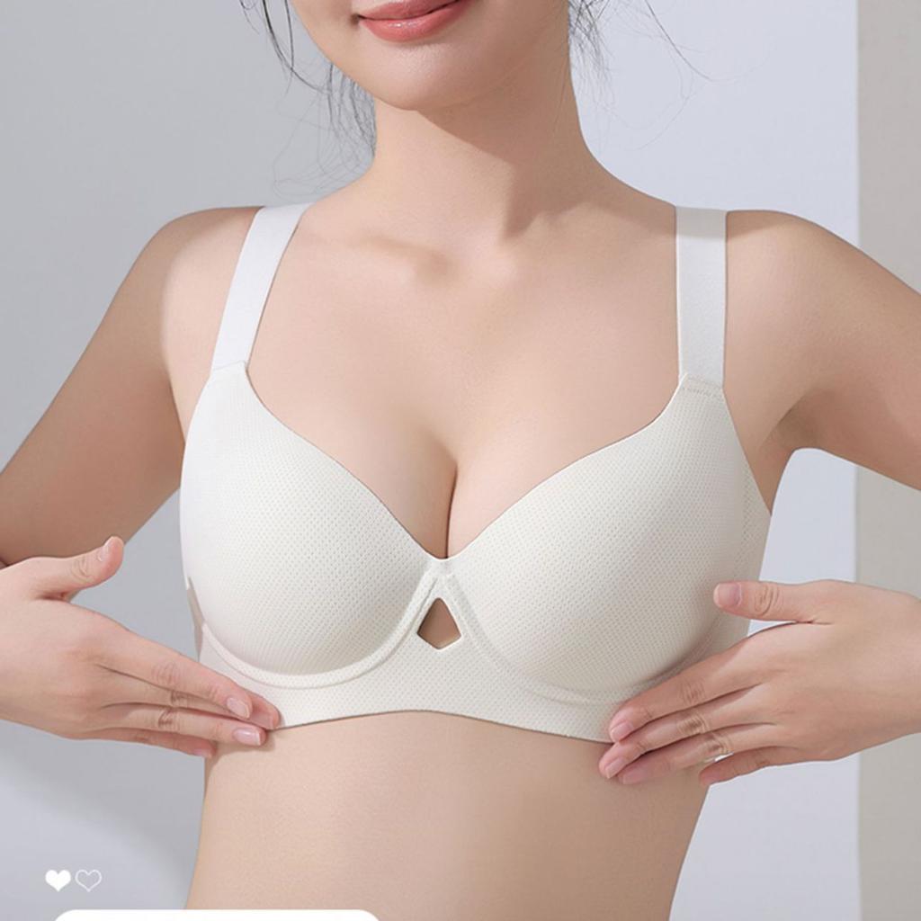 Plus-size Lingerie Women's Thin Close-in Bra Adjustable Breast Retraction Bras Without Underwire Plus-size Beautiful Back Bra Push Up Bra