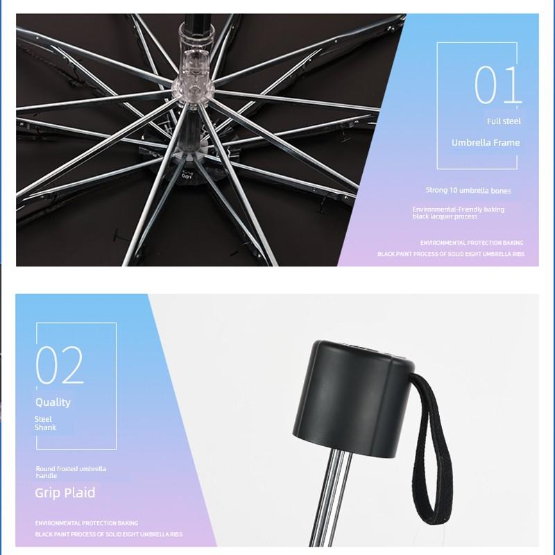 Paradise Umbrella Official Genuine Goods Plaid Umbrella Lightweight Manual Folding Regular Card Rain Gear for Primary School Students and Children