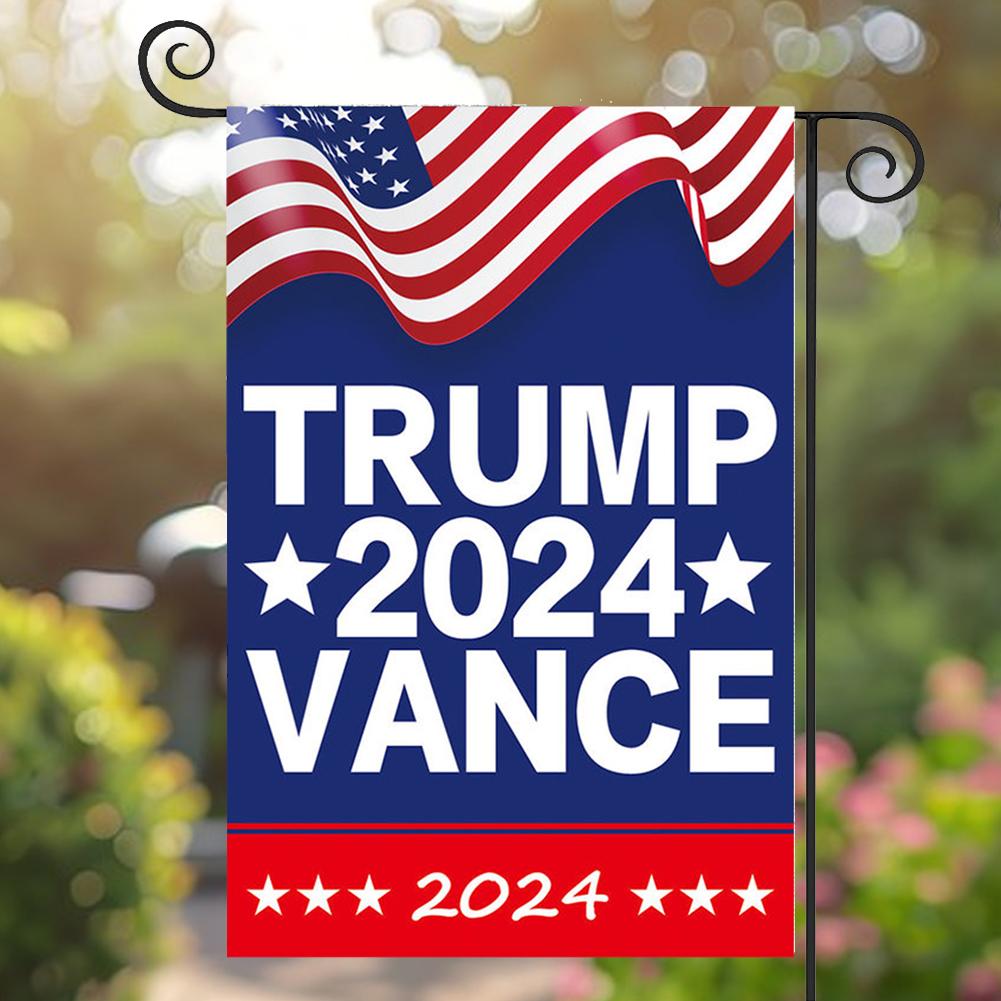 Флаги Трампа Вэнса 2025 года Флаг Трампа Вэнса для сада Забавный флаг для сада Двусторонние флаги Трампа Вэнса с ярким цветным декором для сада