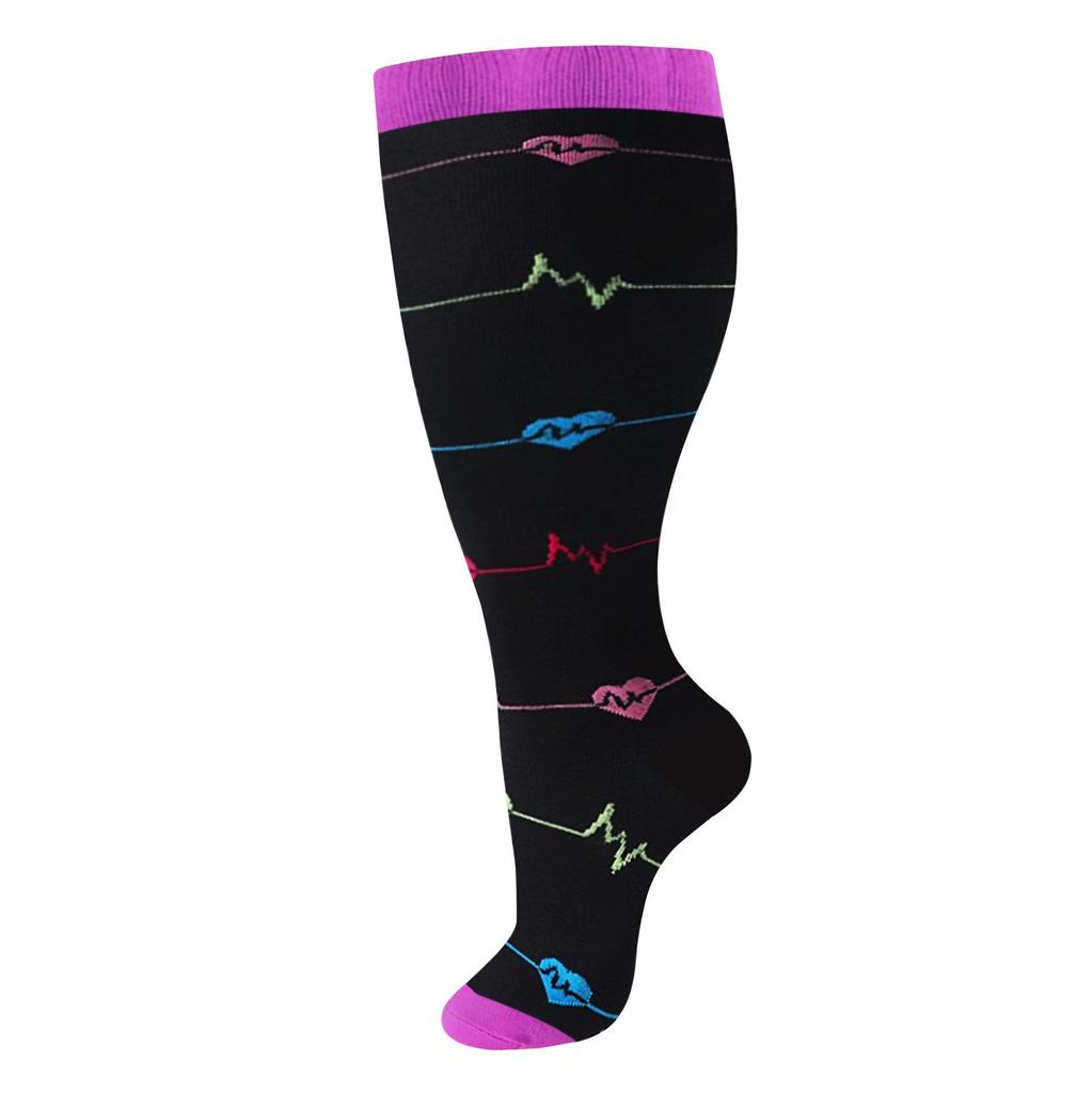 Компрессионные носки больших размеров с высокой эластичностью для фитнеса и ожирения