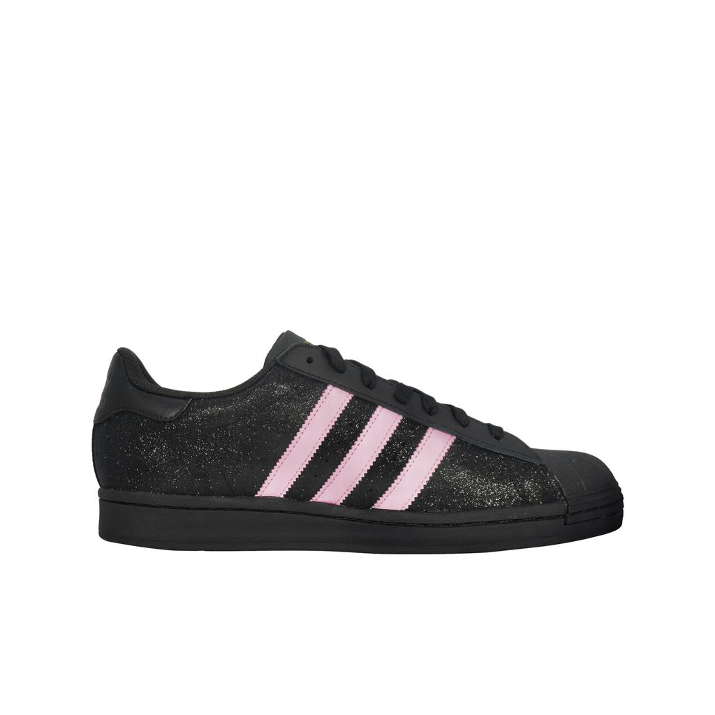 adidas Оригинальные SUPERSTAR Устойчивые к истиранию Нескользящие Низкие Скейтбордические ботинки Унисекс Черные Розовые EG4959(Команда133-)