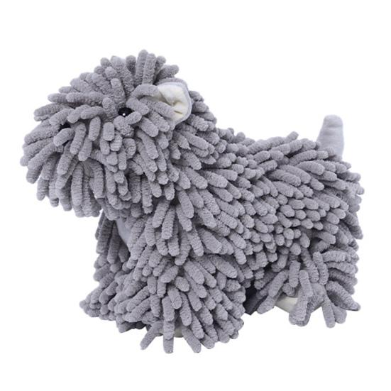 Chenille Hand Towel Cartoon Puppy Shape Soft Microfiber Towel High Water Absorption Bathroom Hand