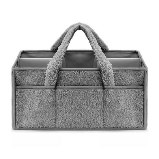 Корзина для хранения Yousheng, органайзер для детских подгузников с ручкой, большая вместимость, несколько отделений, контейнер для принадлежностей для новорожденных