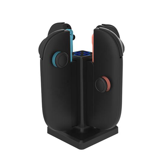 Зарядная док-станция для Nintendo Switch 2 Joy-Con 4-в-1 Зарядная база для игрового контроллера 4-портовое магнитное зарядное устройство для геймпада Зарядная станция со светодиодным индикатором