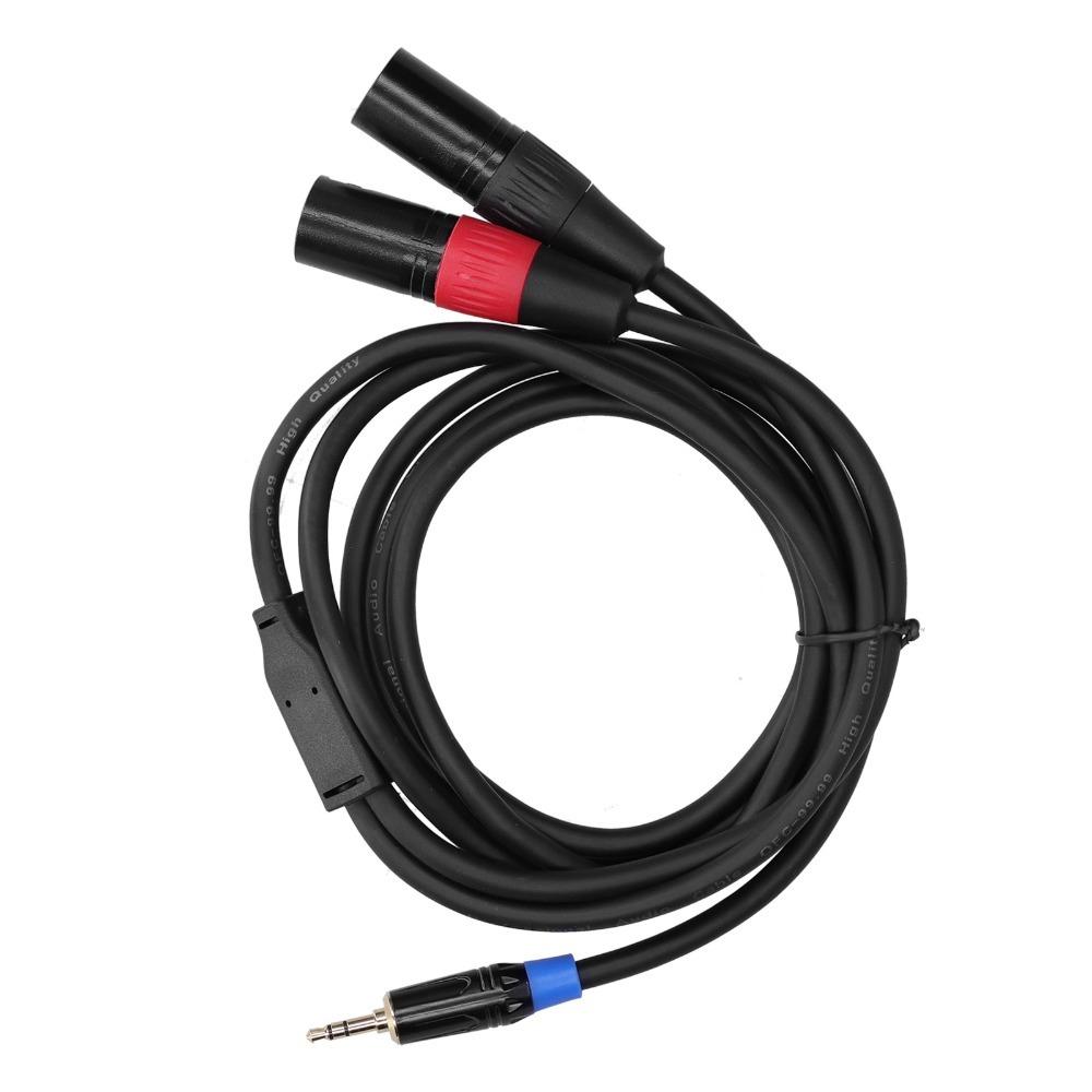3.5mm Stereo Male 3.5mm Male To Dual 2 XLR Male Plug Male To Dual XLR Connector  Audio Equipment