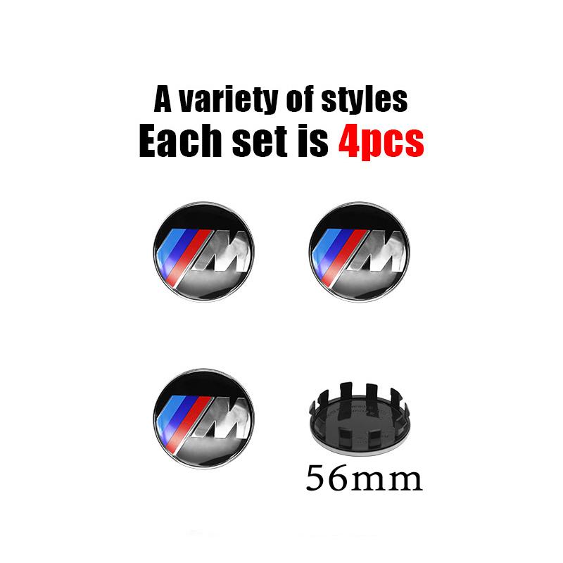 4Pcs 56MM/60MM/68MM Car Styling Wheel Center Cap Hub Cover Badge Accessories For BMW G30 G32 G01 G26 G23 G05 G06 G07 G22 F40 G02