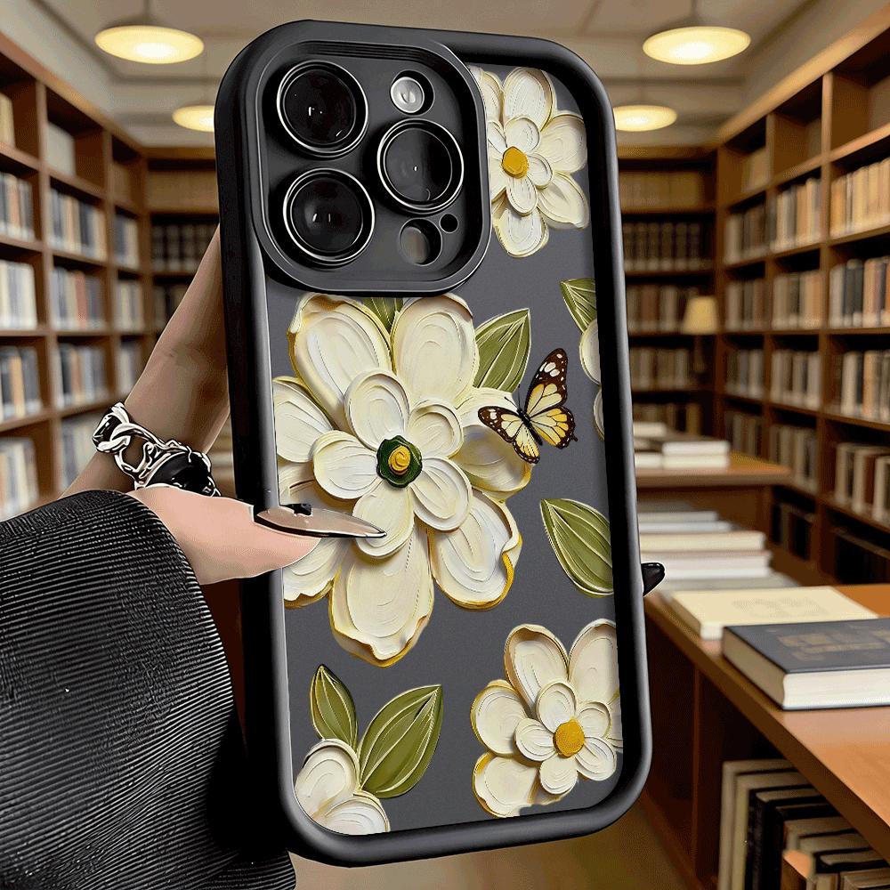 Flowers Butterflies Soft TPU Shockproof Case For Xiaomi Redmi Note 15 14 13 12 11 Pro Anti-Fall Protective Back Cover