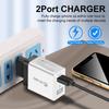 USB-зарядное устройство для путешествий, стандарт ЕС и США, быстрая зарядка QC3.0+PD (5В/9В/12В)