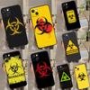 Чехол для телефона с логотипом символа биоопасности Для iPhone 17 17Air 16 15 14 13 11 12 Pro Max 12 13 Mini 16E Ударопрочный чехол