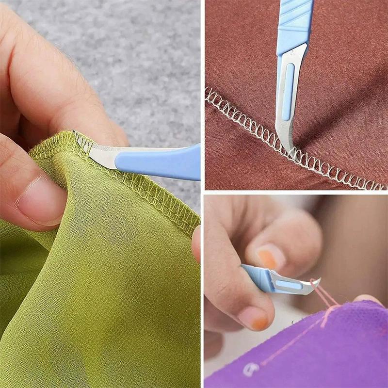 Sewing Seam Ripper Kit Blue Sewing Stitch Thread Unpicker Cutter Remover for Sewing Crafting Needlework Embroidery Tool