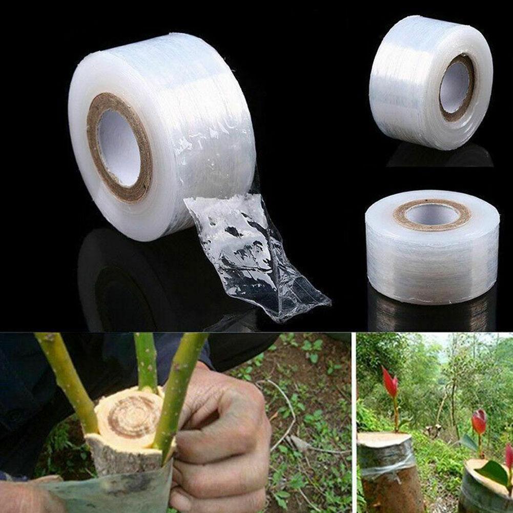 Nursery Grafting Tape Roll Stretchable Self-Adhesive Transparent Grafting Garden Plant Pruning Degradable Tape for Grafting