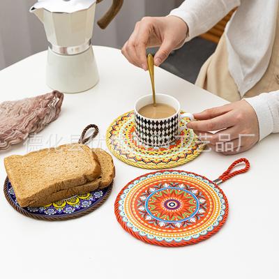 Новый ежедневный обеденный коврик-подставка под тарелку и стакан, подставка под кастрюлю, коврик для столовой посуды для кухни в китайском стиле