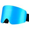Cylindrical Magnetic Ski Goggles, Double-Layer Anti-Fog, Wide-View Snow Outdoor Protective Goggles with Dual Lenses