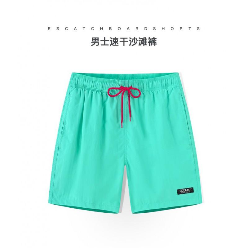 Mens Quick-Dry Board Shorts With Double-Layer Lining Surfing Swimming Beach Activities