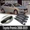 Черное углеродное волокно для Toyota Premio Allion T260 2008 ~ 2009 2010 2011 2012 2013 2014 2015 крышка дверной ручки автомобиля