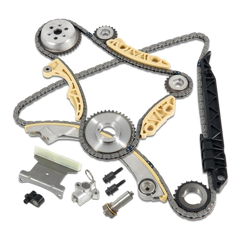 Engine Timing Chain Kit Guide Tensioner VVT Sprocket Fit 2.0 2.2 2.4 L L4 GAS L61 For Chevy Buick Pontiac Saturn 2.0L 2.2L 2.4L