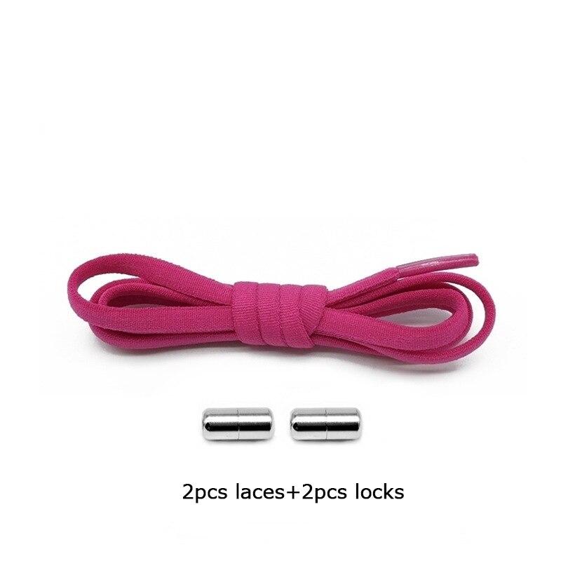1 пара новых шнурков без завязок для детей и взрослых, ленивые шнурки для женщин и мужчин, эластичные шнурки для обуви с металлическим замком, кроссовки, шнурки для обуви