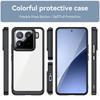 For Xiaomi 15 Pro Case For Xiaomi 12T 13T 14T 13 14 15 Pro 5G Cover Colorful Soft Edge Silicone Transparent Shockproof Bumper