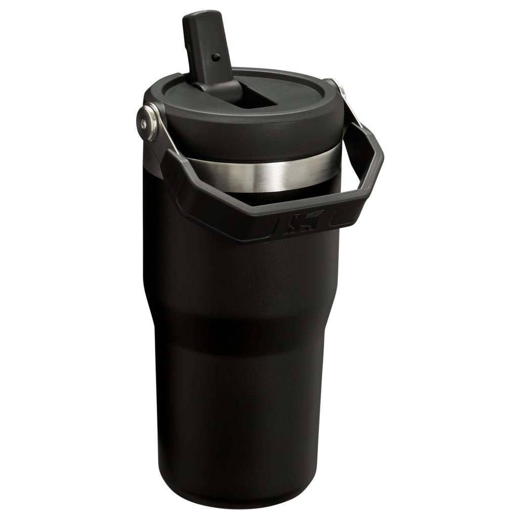 Stanley 1913 Iceflow Flip Straw Vacuum Insulated 20oz 2.0 Tumbler, Black, 0.59L