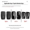 Чехол для ключа Toyota 2024 для Asia Dragon, Camry, Corolla, Lelink, Highlander, Rongfang - чехол для ключа и пряжка