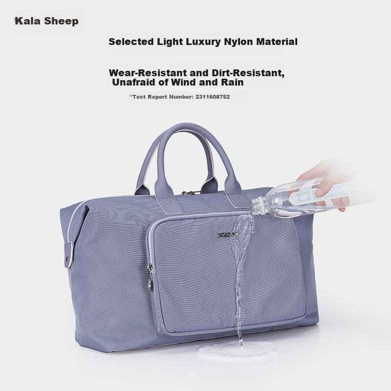 Kala Sheep Large Capacity Travel Bag Business Casual Handheld Luggage CX3006 Stylish Black 23L