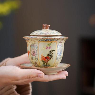 Вращающийся гайвань Shangqi Керамический чайный набор