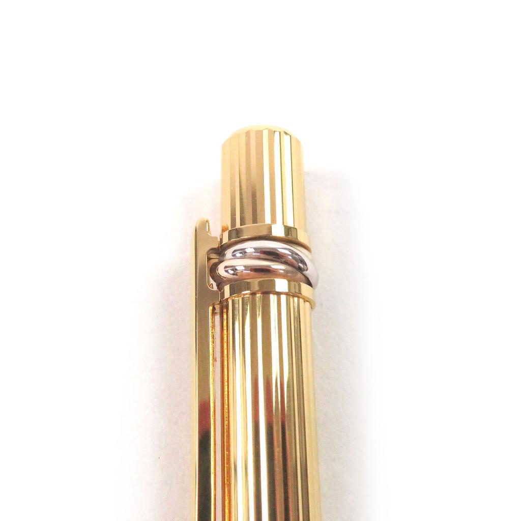Отличная шариковая ручка Cartier Trinity Twist Type золотая мужская Б/у