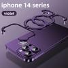 Чехол для телефона из сплава Bare Metal Feel для iPhone 14 15 16 Pro Max, металлический безрамный чехол для рассеивания тепла для iPhone 16 Promax