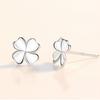 Серьги с четырехлистным клевером, модный темперамент японских и корейских студентов, индивидуальность и простота