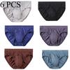 6 ШТ. Сексуальное мужское нижнее белье, трусы-брифы, джокстрепы, большие размеры XL-5XL, удобные трусики, мужские шорты из 100% хлопка, дышащие
