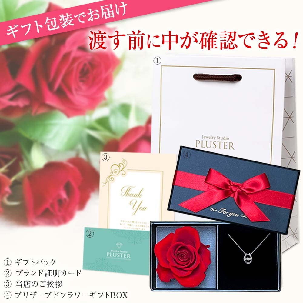 Ожерелье с камнем рождения PLUSTER, ноябрь, K10, подкова, голубой топаз, танцующий камень, белая золотая коробка 0,02 карата, для женщин [подарочный набор]