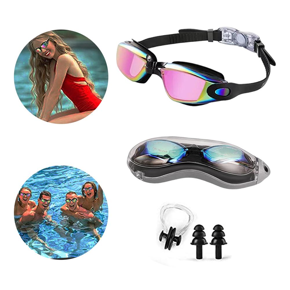 Adults Swim Goggles Anti Fog Swimming Goggles Waterproof UV Protection Swimming Goggles Swim Sports Eyewear for Swim Training