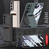 Чехол-подставка с держателем для карт Samsung Z Fold 6 - Премиальная кожа с интегрированной защитной пленкой