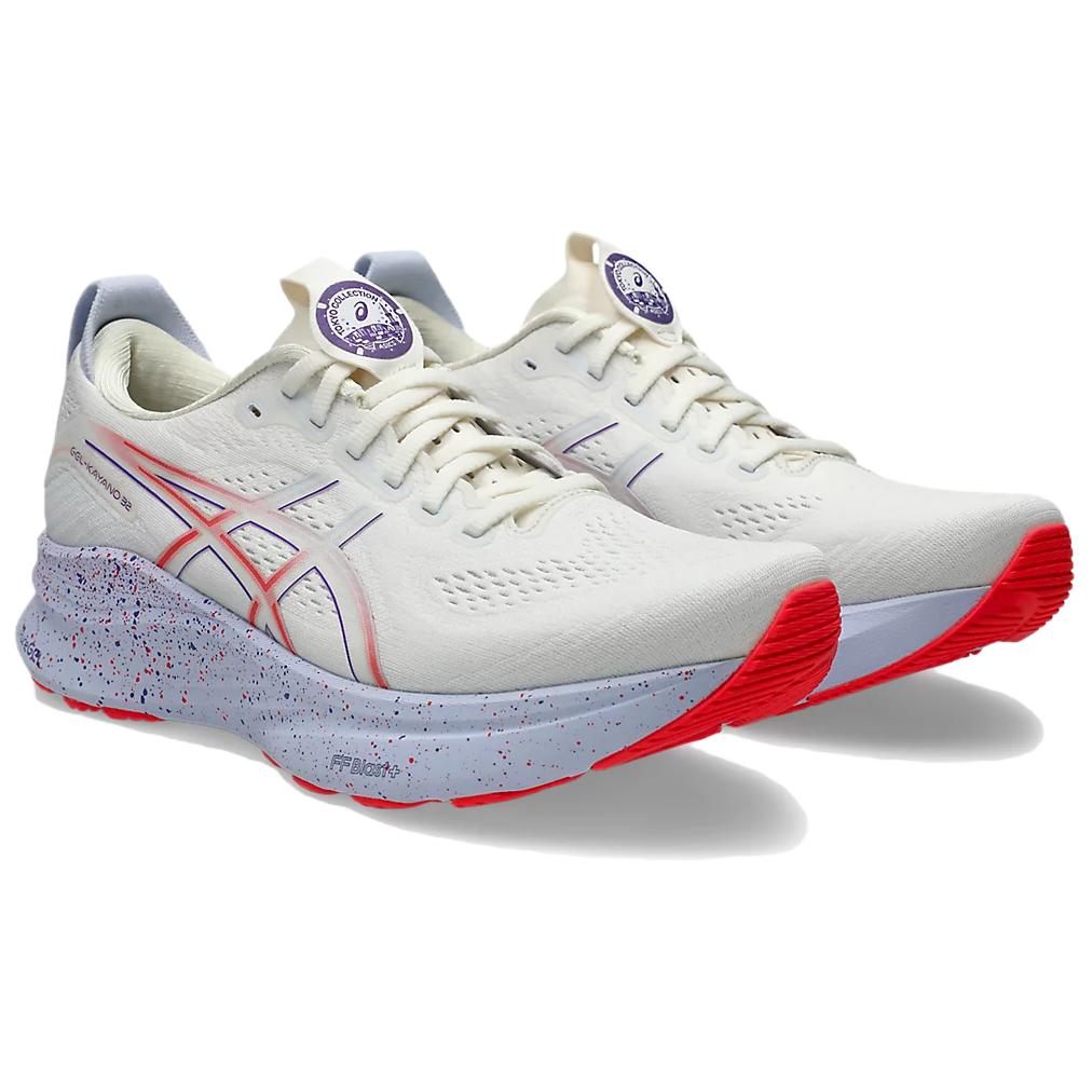 Asics Gel Kayano 32 Tokyo Cream Edo Purple Мужские Кроссовки Белые 1011C140-500