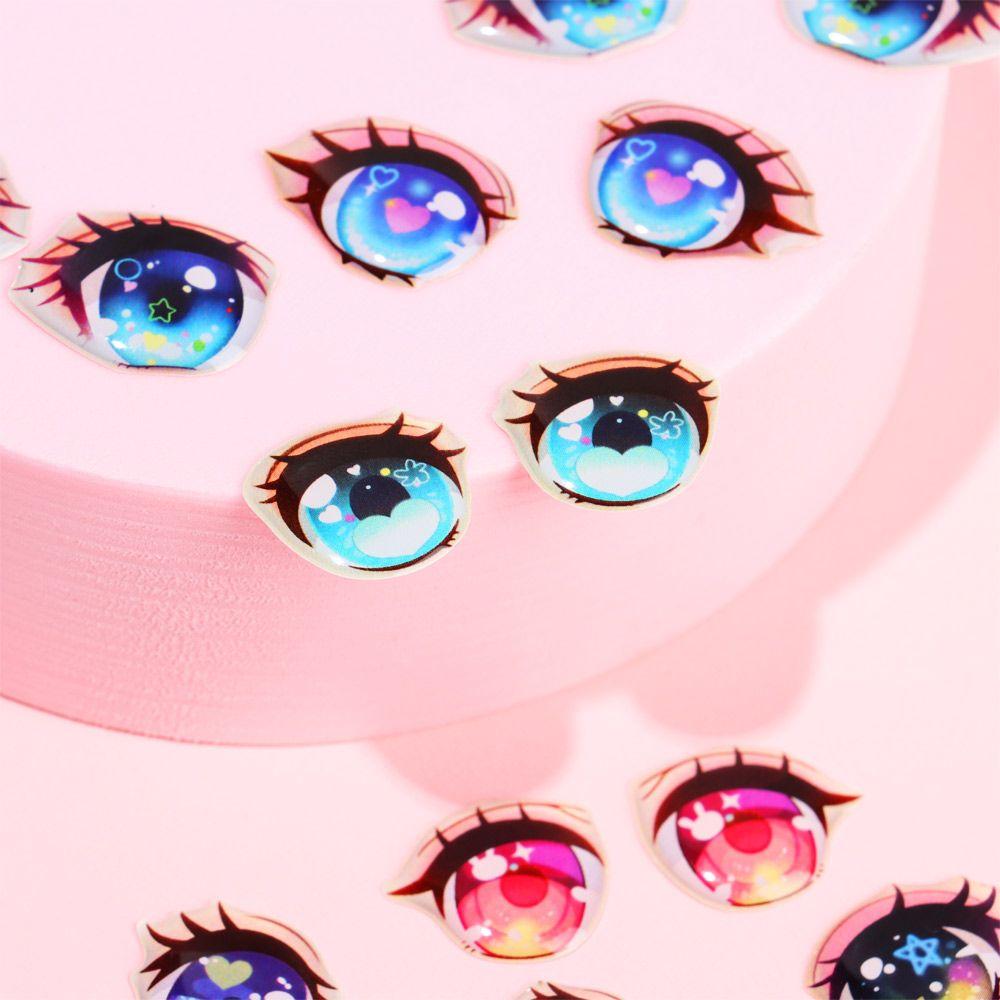 crystal Boy/Girl Decals Face Organ Paster Cartoon Eyes Stickers Eye Chips Paper Anime Figurine Doll