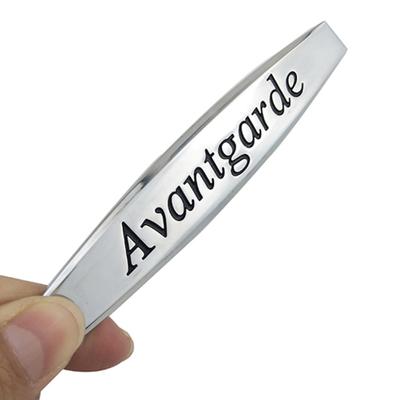 Металлические авангардные буквы, эмблема, значок, автомобильное крыло, бампер, задний багажник, наклейка, декор