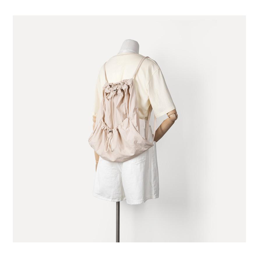 IELGY Harajuku Casual Neutral Wind Lightweight Texture Breathable Double Shoulder Nylon Backpack