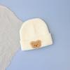 Infant Hat Autumn and Winter Style Cute Little Bear Infant Knitted Hat Spring and Autumn Season Boys and Girls Baby Woolen Pull-over Hat Fashionable